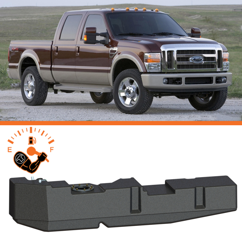 Ford F-350 Mid-Ship Fuel Tank - Titan Fuel Tanks - XXL 51 Gallon, Cross-Linked Polyethylene - `08-`10